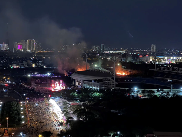 Thông tin chính thức về sự cố rơi drone gây cháy tại lễ tổng duyệt ở Mỹ Đình