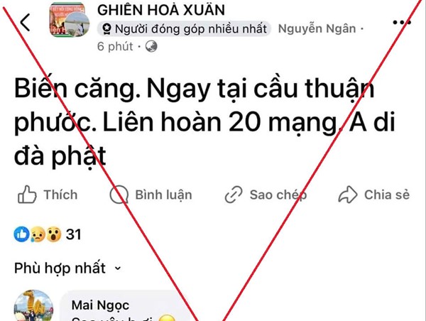 Làm việc với thanh niên đăng tin giả 3 ô tô lao xuống biển ở Đà Nẵng