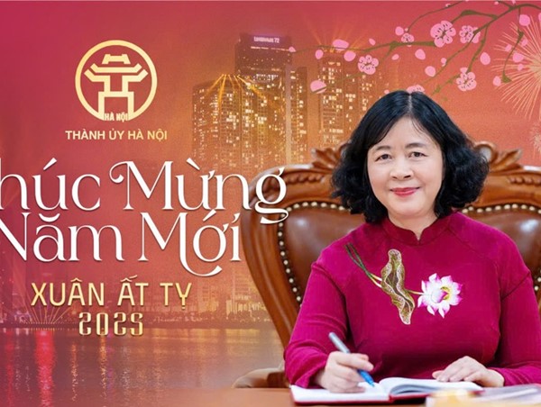 Thư chúc Tết Xuân Ất Tỵ năm 2025 của Bí thư Thành ủy Hà Nội Bùi Thị Minh Hoài