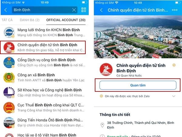 Bình Định: Người dân có thể tra cứu vi phạm giao thông qua Zalo