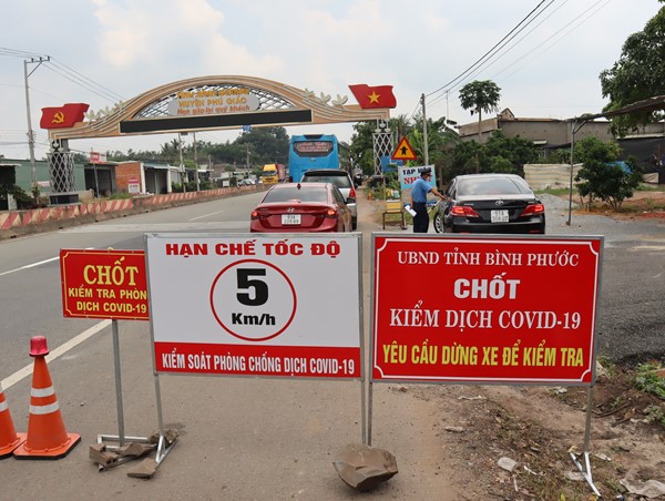Người về, đến Bình Phước phải có kết quả xét nghiệm âm tính với SARS-CoV-2
