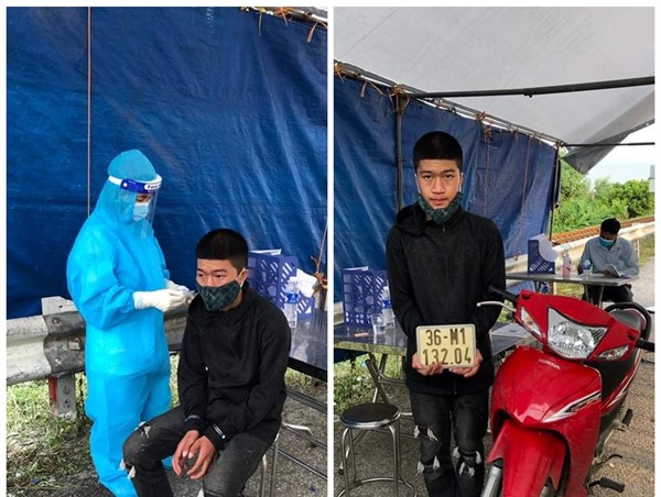 Trộm xe máy ở Thanh Hoá ra Hà Nội bị bắt giữ tại chốt kiểm soát Covid-19 