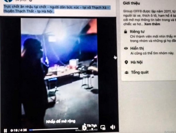 Hà Nội: Phạt 24 triệu đồng 8 người ăn nhậu ở chốt kiểm soát Covid-19