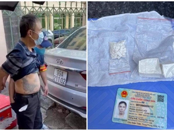 Hà Nội: Người đàn ông 5 tiền án ôm ma tuý phóng xe máy thông chốt 141 bất thành