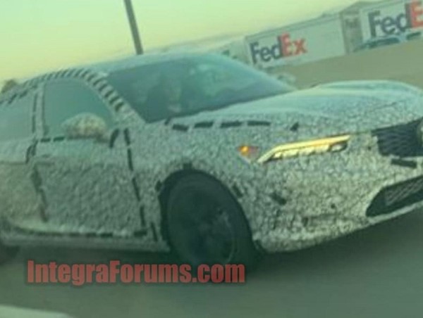Acura Integra 2023 với kiểu dáng giống chiếc Honda Civic