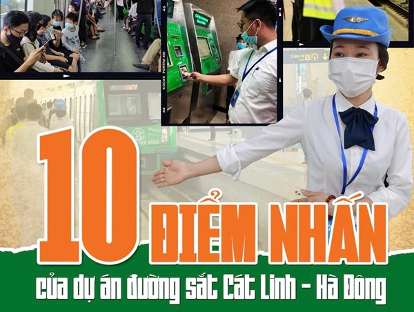 10 điểm nhấn của dự án đường sắt Cát Linh - Hà Đông