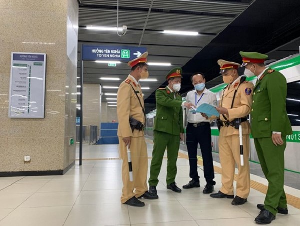 Hà Nội: Đảm bảo an ninh trật tự, an toàn giao thông trên tuyến Cát Linh - Hà Đông