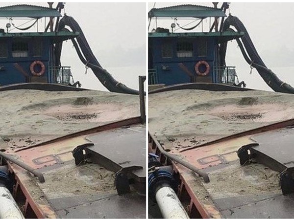 Bắt tại trận “cát tặc” trên sông Hồng