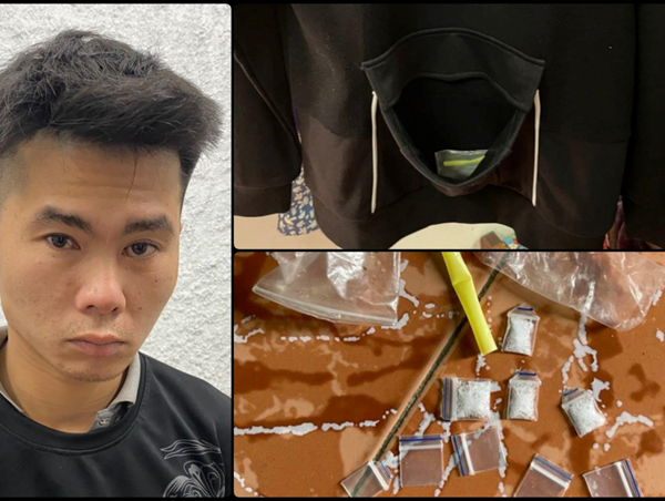 Đang mua bán ma túy thì bị bắt quả tang