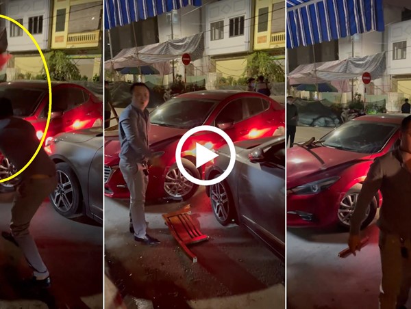 [Clip]: Lùi xe trong tình trạng say xỉn còn gây sự 