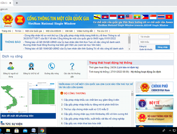 Triển khai chức năng cảnh báo chống ùn tắc tại các cửa khẩu đường bộ