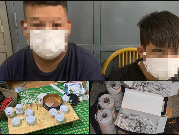 Bắt giữ 2 đối tượng sản xuất pháo nổ