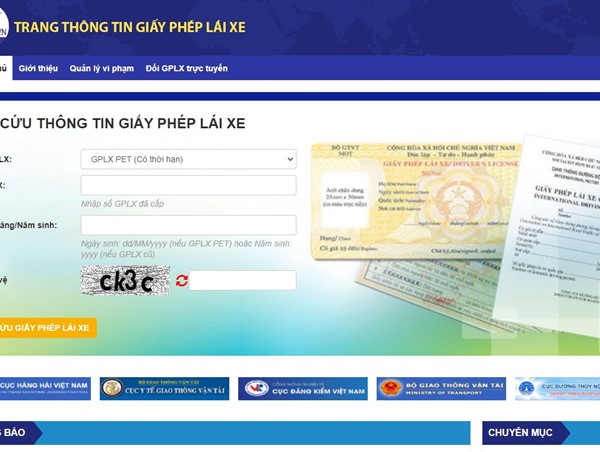 Ngăn chặn các trang web giả mạo cấp giấy phép lái xe
