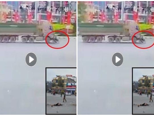  [Clip]: Khoảnh khắc người đàn ông bị xe ben cán tử vong 