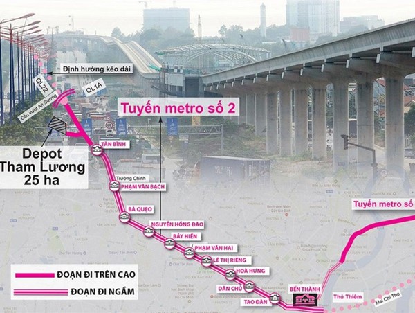 Tư vấn metro số 2 Bến Thành-Tham Lương chấm dứt hợp đồng