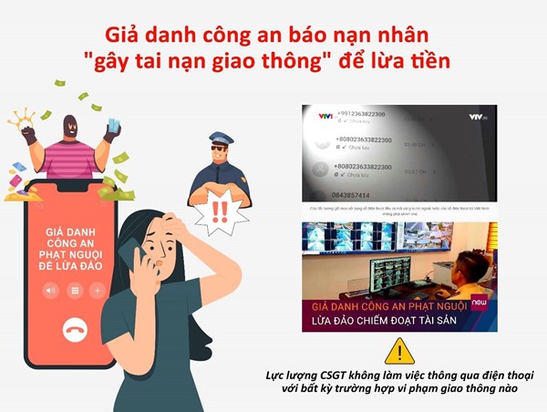 Cảnh báo thủ đoạn giả danh công an phạt nguội để lừa đảo