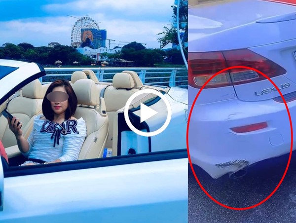 [CLIP]: Bị xe máy tông vào đuôi, nữ chủ xe Lexus không bắt đền nhưng vẫn không được mọi người ủng hộ