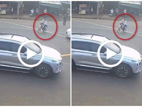 [CLIP]:  Đi xe đạp đánh võng, người đàn ông bị ô tô tông nguy kịch