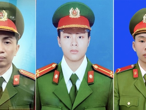 Đề nghị truy tặng Huân chương Chiến công hạng Nhất cho 3 chiến sĩ dũng cảm hy sinh khi chữa cháy