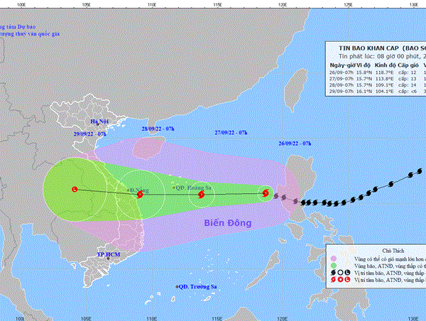 Bộ Công an ra công điện tập trung ứng phó khẩn cấp với bão Noru