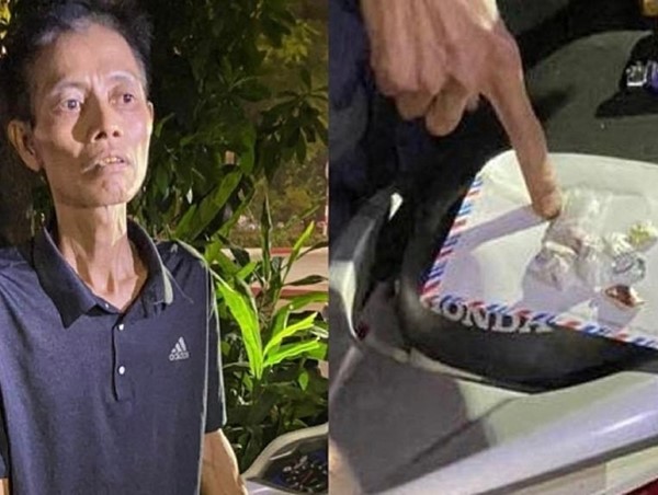 Kiểm tra chiếc xe máy “kẹp 3”, cảnh sát 141 phát hiện 10 gói heroin