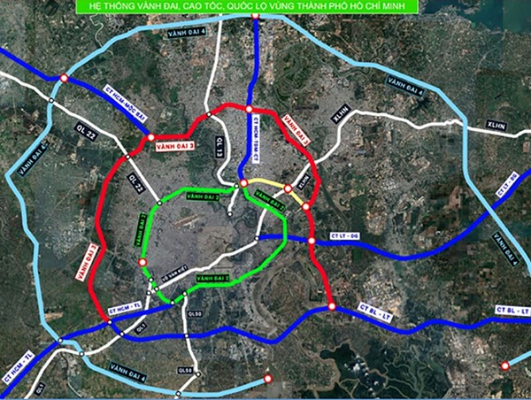 3 phương án xây dựng đường Vành đai 4 TP Hồ Chí Minh