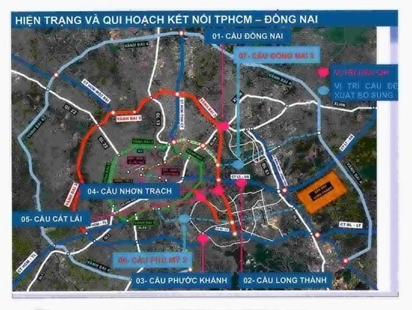 TP Hồ Chí Minh đề xuất bổ sung 2 cầu nối với tỉnh Đồng Nai