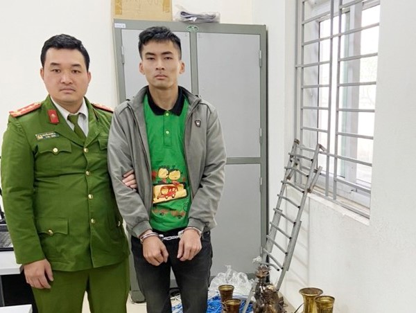 Bắt tên “đạo chích” chuyên trộm cắp tài sản nơi thờ tự