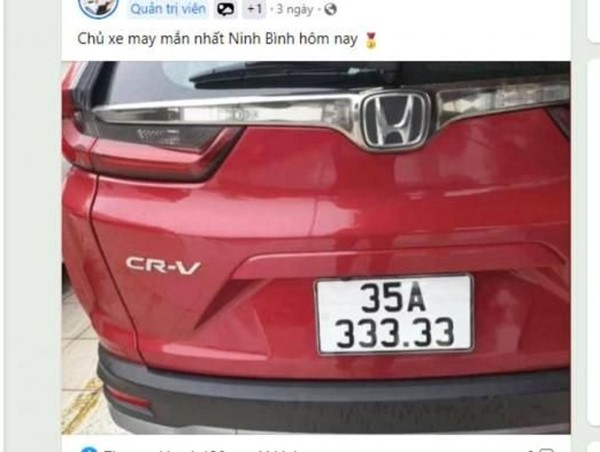 Phạt 7,5 triệu đồng người đăng thông tin sai về ô tô đeo biển 35A - 333.33