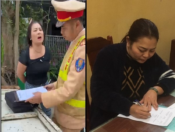 Khởi tố vụ án người phụ nữ lăng mạ, xúc phạm CSGT