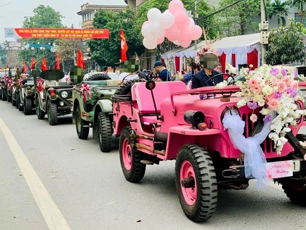 Tạm giữ 6 xe Jeep trong đoàn xe rước dâu ở Thái Nguyên