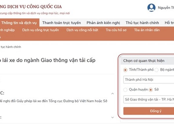 Khánh Hòa: Triển khai dịch vụ công trực tuyến đổi giấy phép lái xe