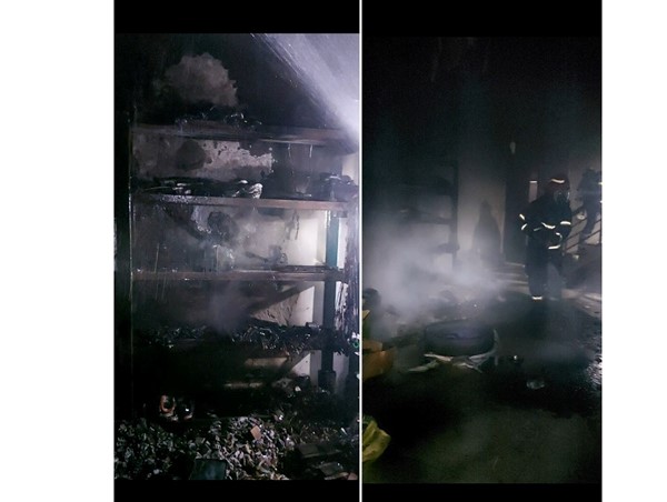 Giải cứu 6 người mắc kẹt trong vụ cháy nhà dân