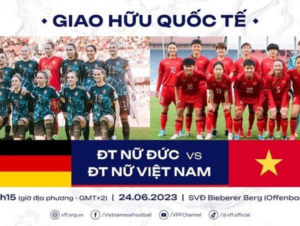 ĐT nữ Việt Nam thi đấu giao hữu với ĐT nữ Đức