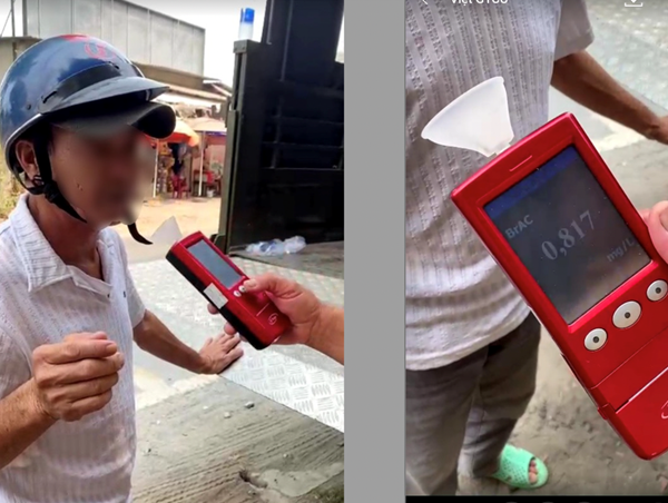 Vi phạm nồng độ cồn, người đàn ông đòi lao ra đường tự tử