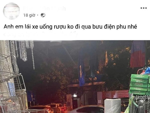 Phạt 7,5 triệu đồng nam thanh niên báo chốt CSGT trên facebook