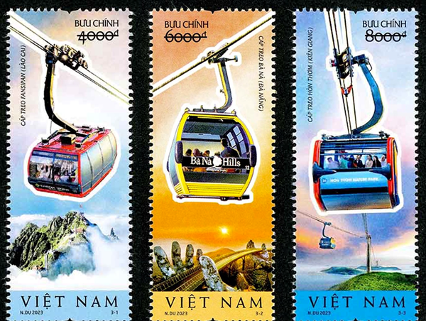 Phát hành bộ tem giới thiệu cáp treo Việt Nam