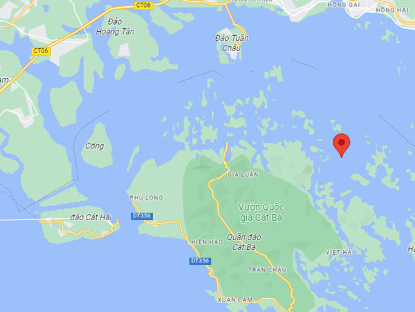 Trợ giúp tìm kiếm một hành khách mất tích ở Cát Hải