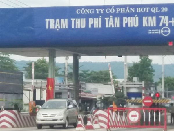 Sắp tháo dỡ trạm thu phí Tân Phú trên Quốc lộ 20