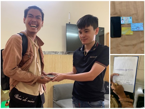 Nhân viên đường sắt trả lại tài sản cho hành khách bỏ quên trên tàu