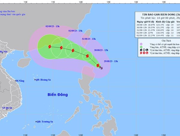 Công an các đơn vị, địa phương chủ động ứng phó với diễn biến bão SAOLA