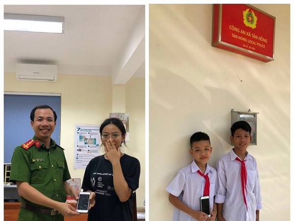 Hình ảnh đẹp của 2 học sinh lớp 7 ở Ba Vì, Hà Nội