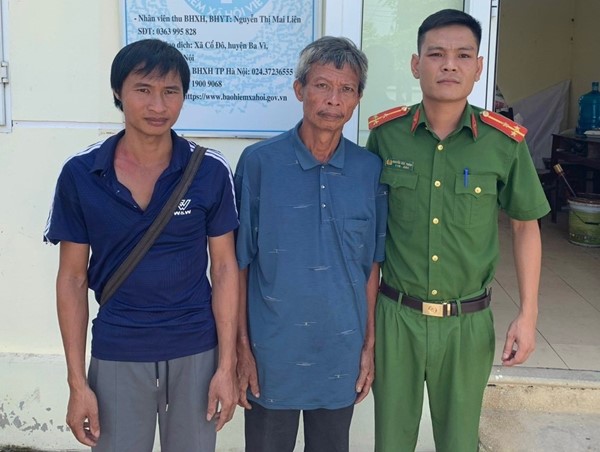 Công an xã giúp người đàn ông đi lạc đoàn tụ với gia đình