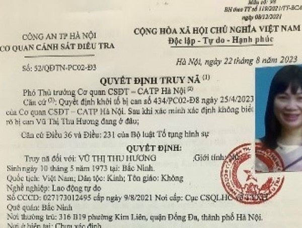 Truy nã đối tượng giả mạo Phó tổng giám đốc Tập đoàn chiếm đoạt hơn 32 tỷ đồng