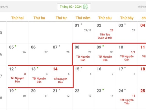 Chính thức trình Thủ tướng phương án nghỉ Tết 7 ngày