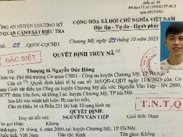 Truy nã đối tượng mua bán trái phép chất ma túy