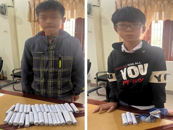 Phát hiện nhóm thanh thiếu niên sử dụng pháo nổ trái phép