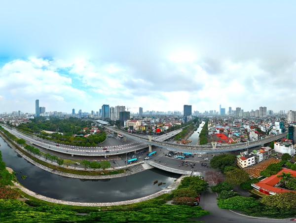 Cận cảnh nút giao vừa được lập dự án Vành đai 2 đi qua