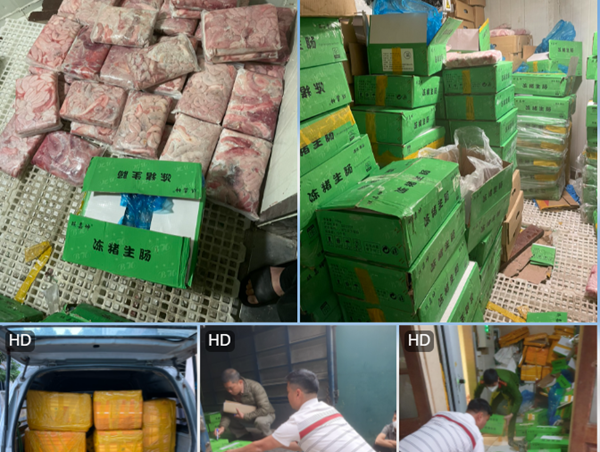 Bắt giữ 1,2 tấn tràng lợn không rõ nguồn gốc xuất xứ