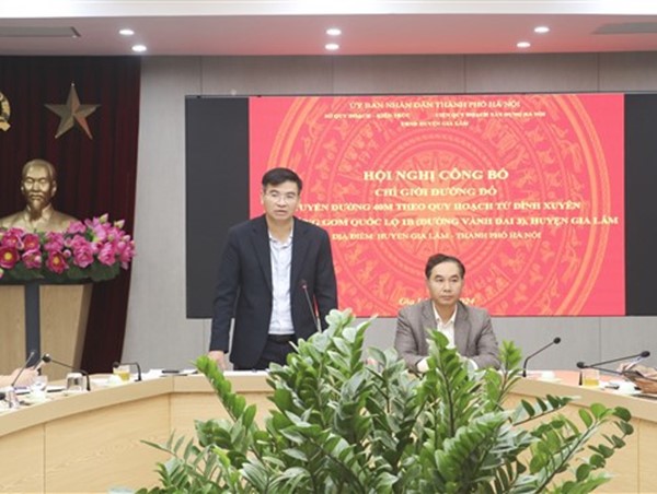 Công bố chỉ giới đường đỏ 5 tuyến đường trên địa bàn huyện Gia Lâm